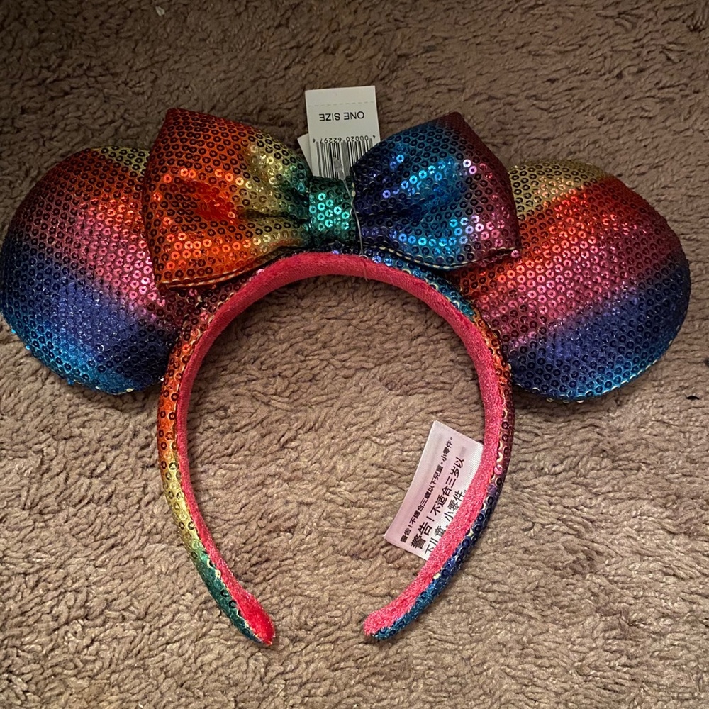 Rainbow Disney Minnie Mouse Ears